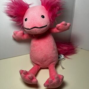Rare Hot Pink London Jellycat Axolotl Alice 8" Small Stuffed Plush Toy Authentic